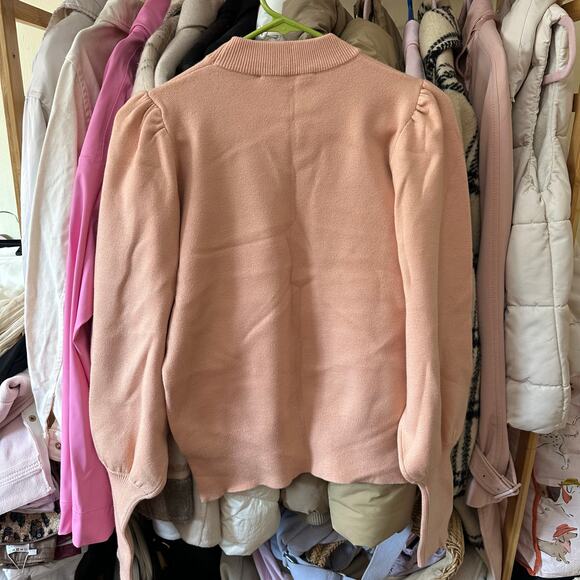 Zara Long Sleeve Knit Sweater Size Medium 6254/005/623 Feminine Puff Sleeves - Picture 8 of 8